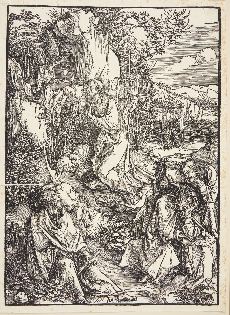 Cristo en el monte de los olivos de Albrecht Dürer