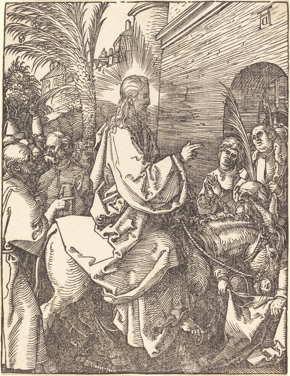 Entrada de Cristo en Jerusalén de Albrecht Dürer
