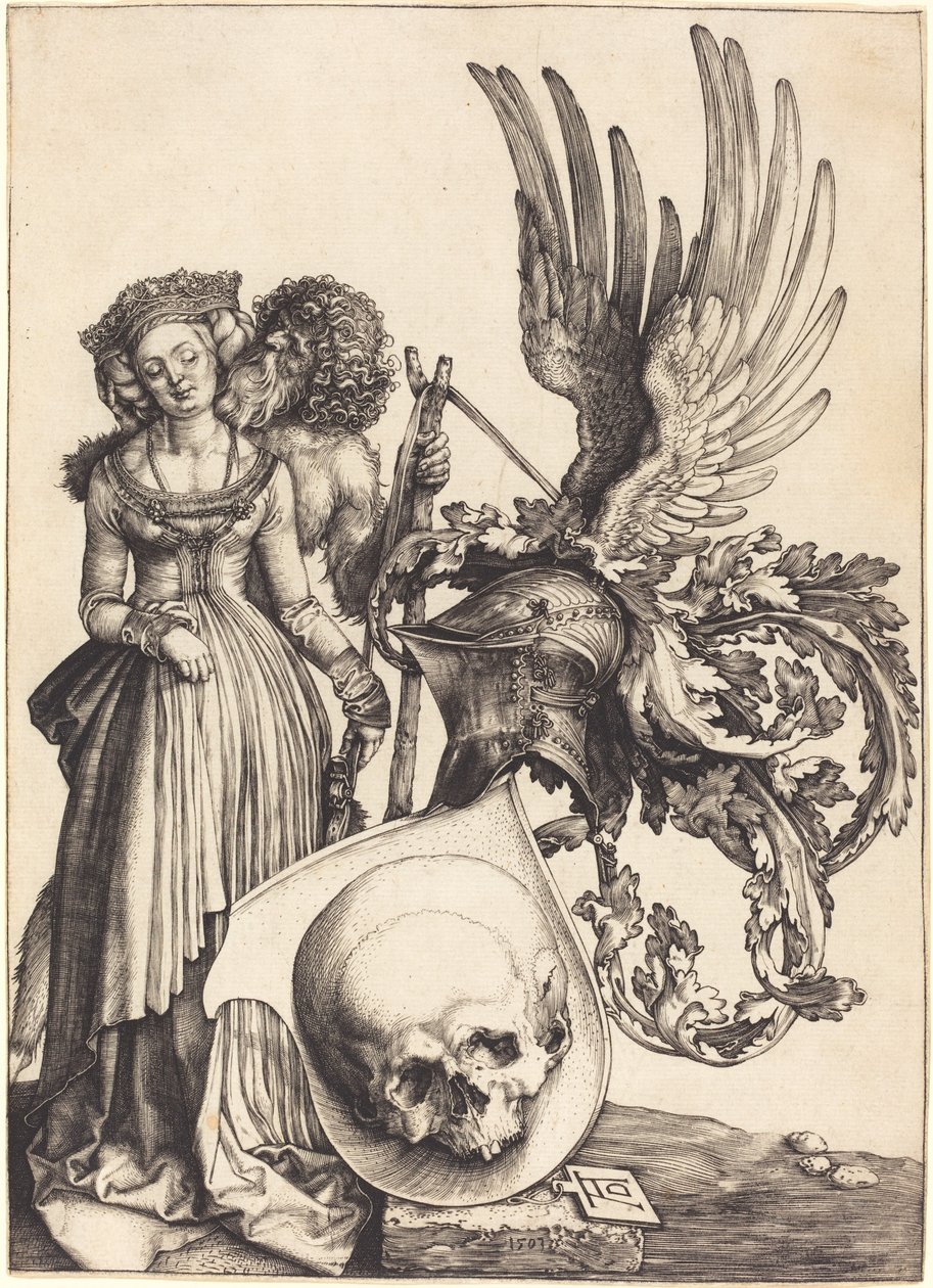 Escudo de Armas con una Calavera de Albrecht Dürer