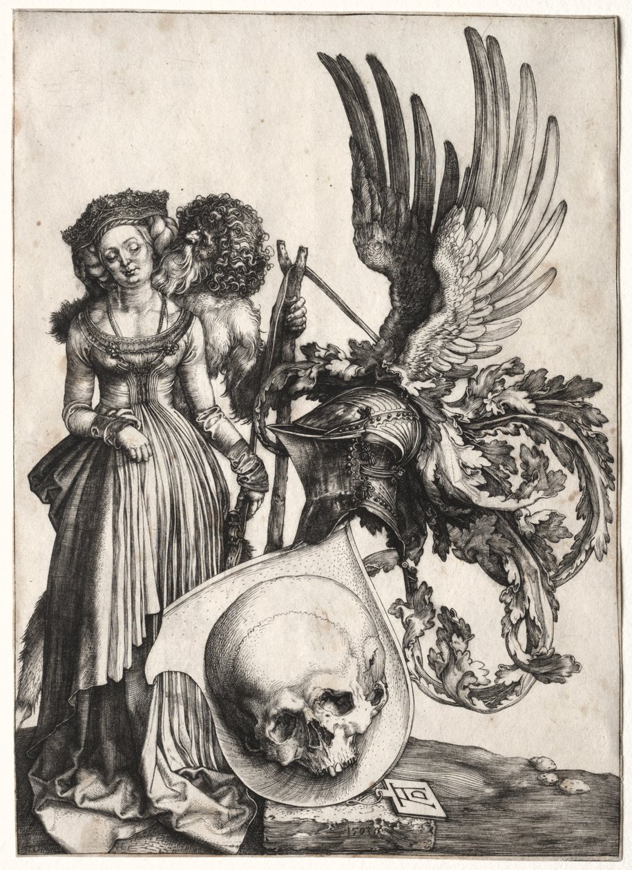 Escudo de Armas con una Calavera de Albrecht Dürer