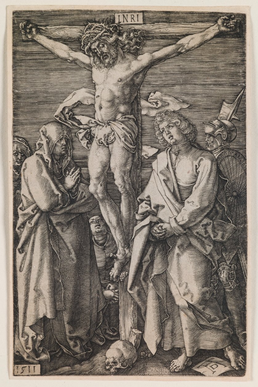 Crucifixión, de la serie “La Pasión Grabada” de Albrecht Dürer