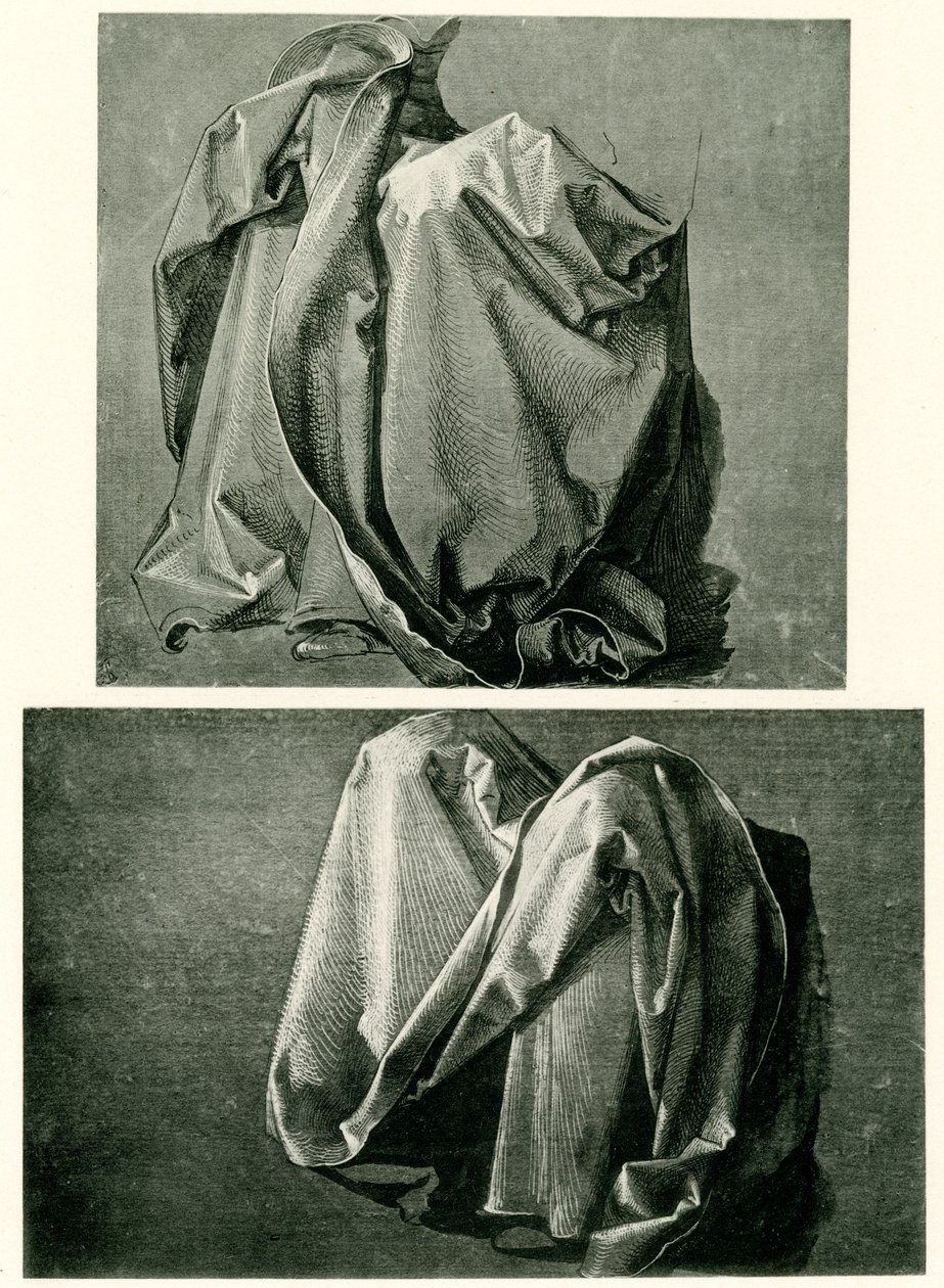 Estudios de drapeado de Albrecht Dürer