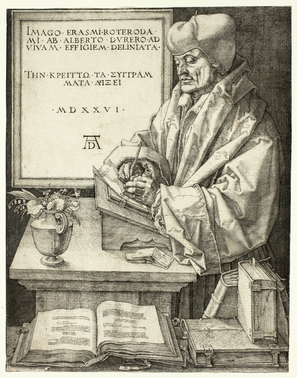 Erasmo de Rotterdam de Albrecht Dürer