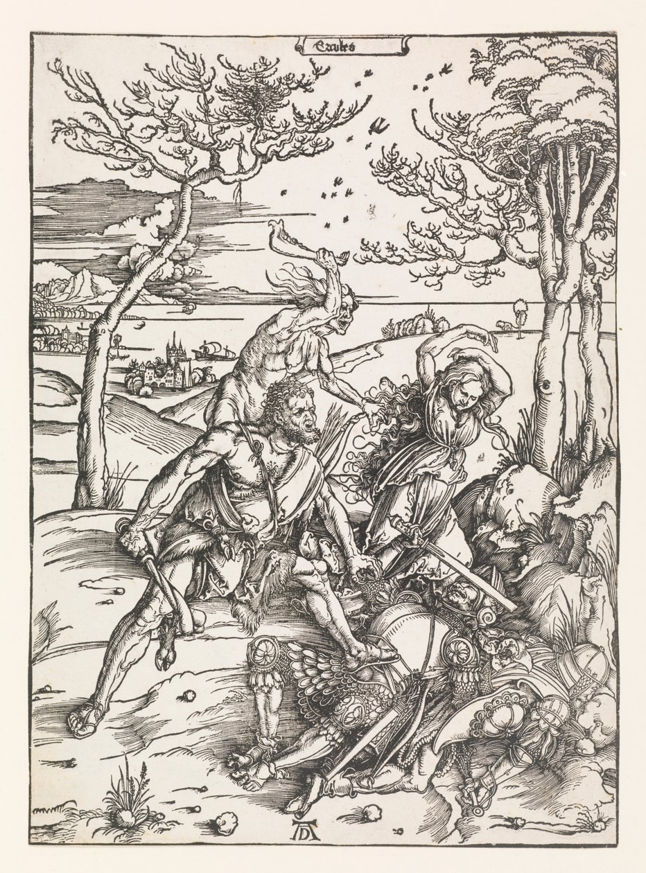 Hércules conquistando a los gemelos Molionide de Albrecht Dürer