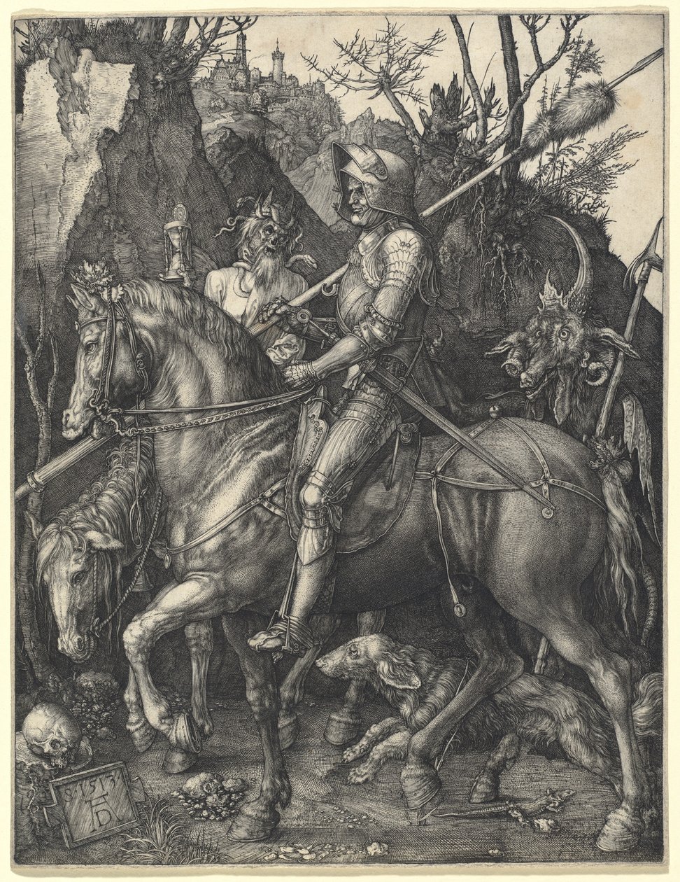 Caballero, Muerte y Diablo de Albrecht Dürer