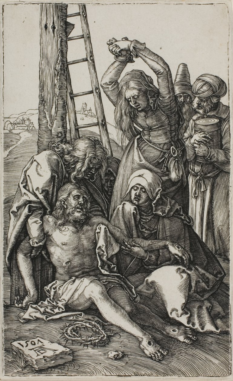 Lamentación de Cristo, de La Pasión Grabada de Albrecht Dürer