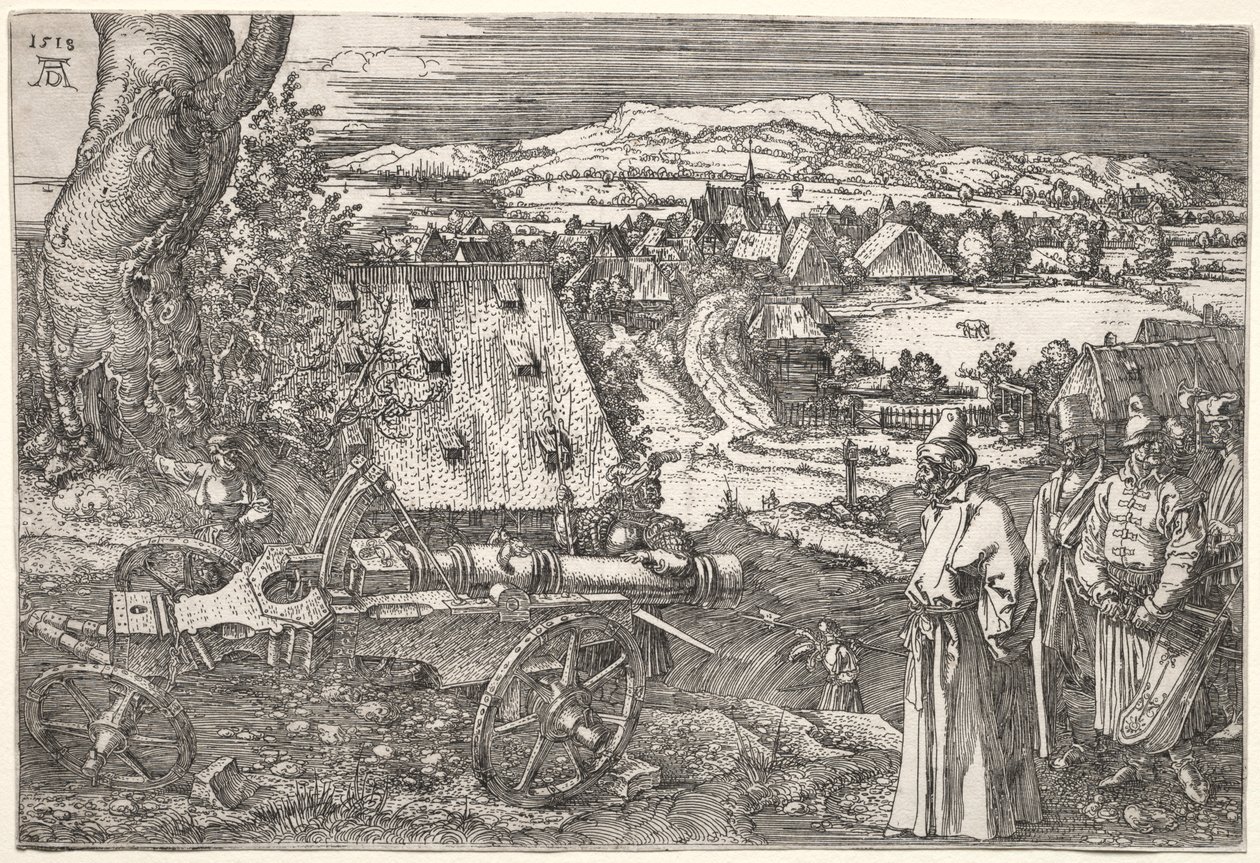 Paisaje con el Cañón de Albrecht Dürer