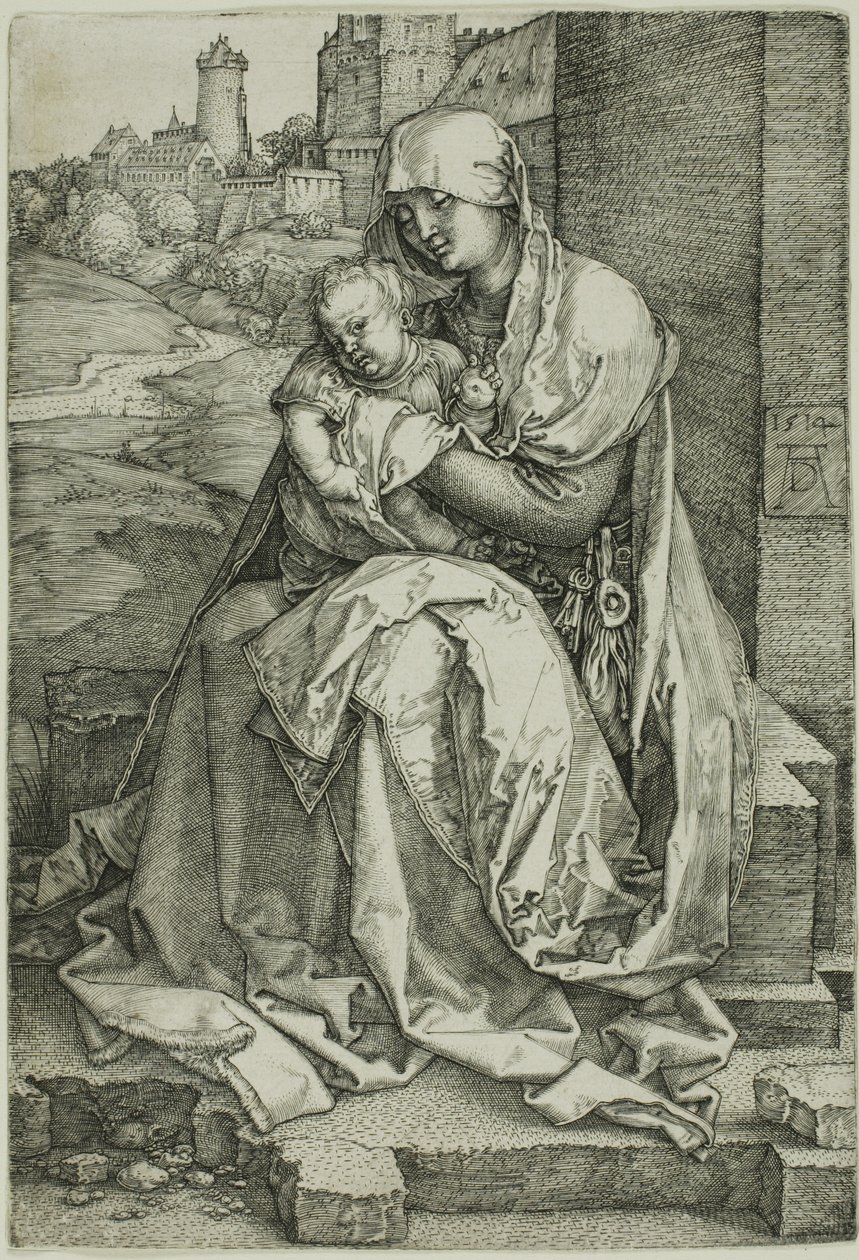 Madonna junto al muro de Albrecht Dürer