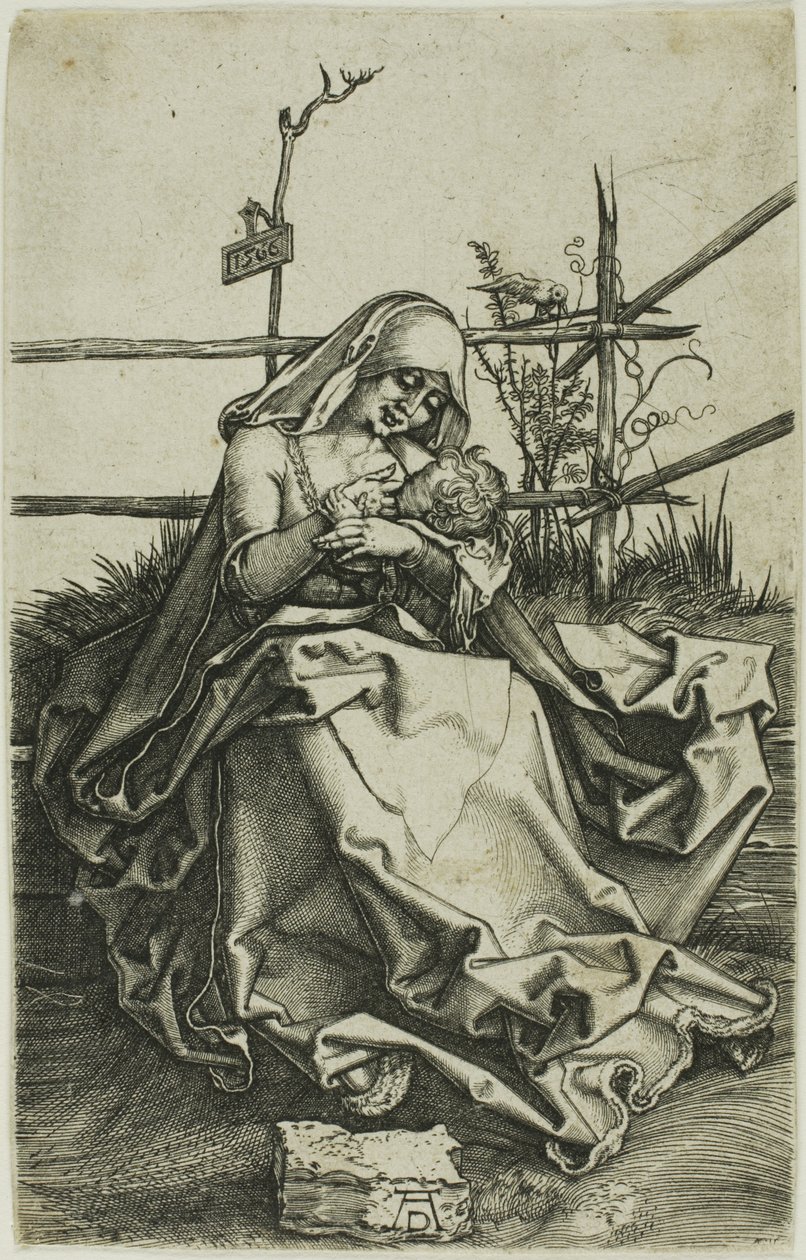 Madonna en un banco de hierba de Albrecht Dürer