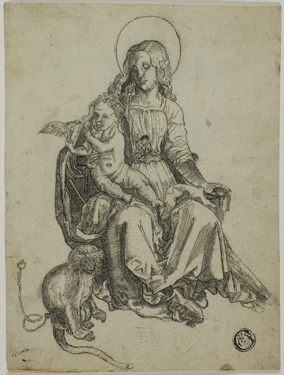 Madonna con el mono de Albrecht Dürer