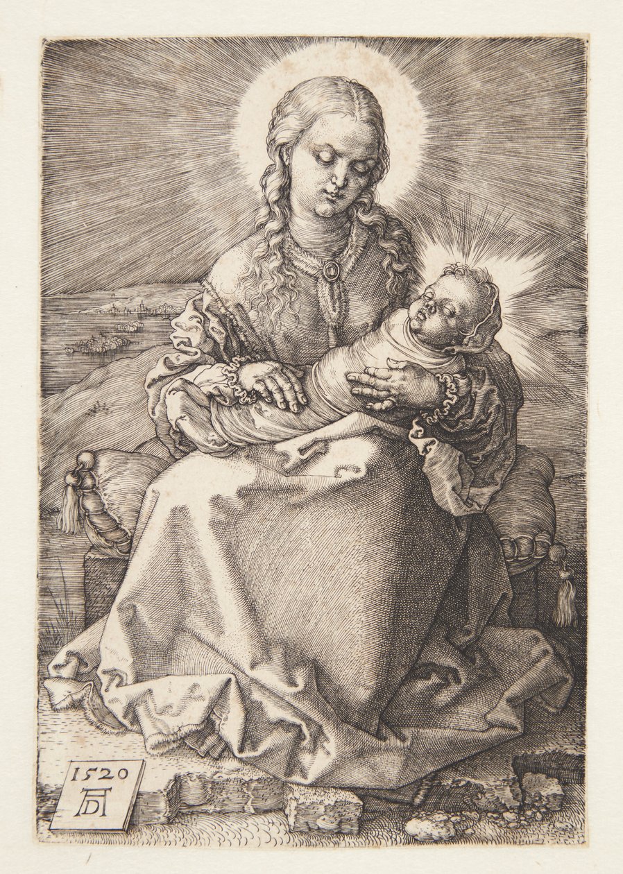 Madonna con el niño envuelto de Albrecht Dürer