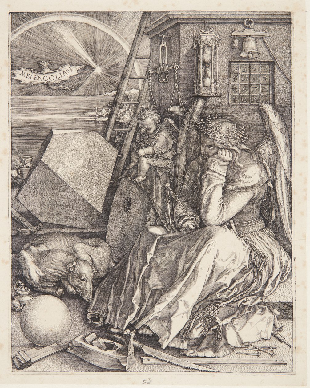 Melancolía I de Albrecht Dürer