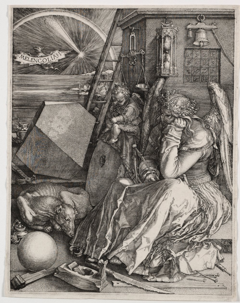 Melancolía I de Albrecht Dürer