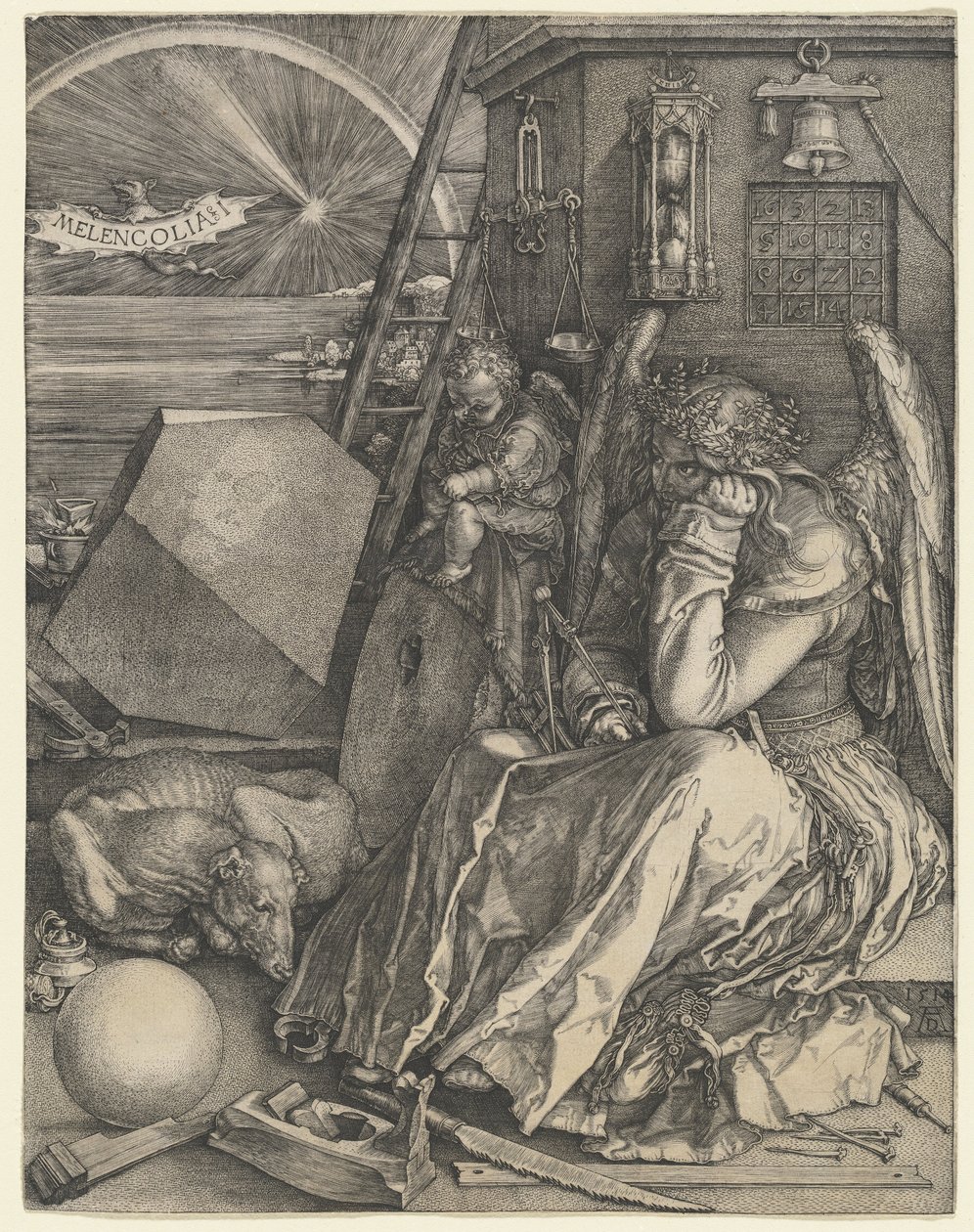 Melancolía I de Albrecht Dürer