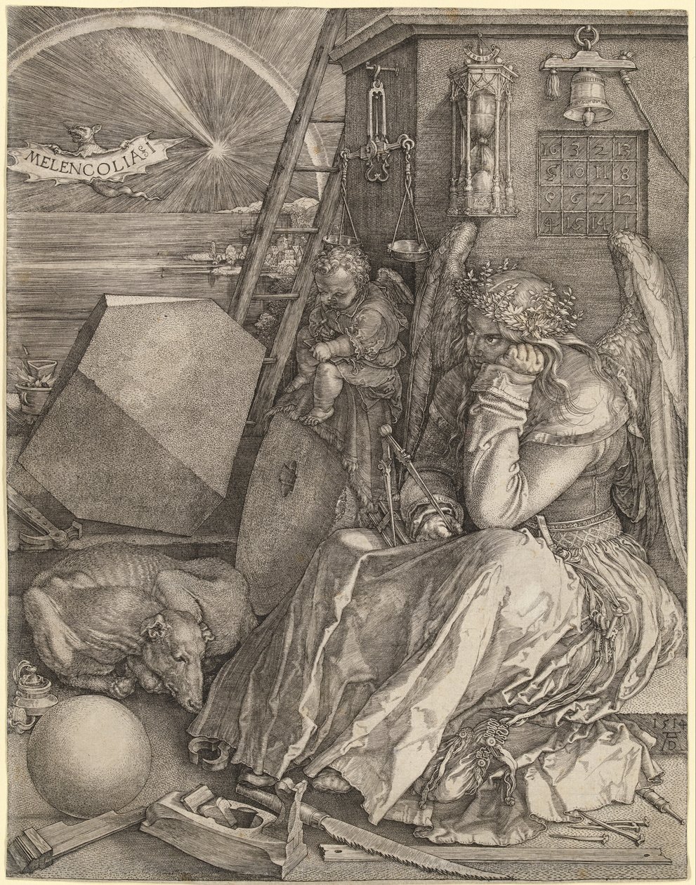 Melancolía I de Albrecht Dürer