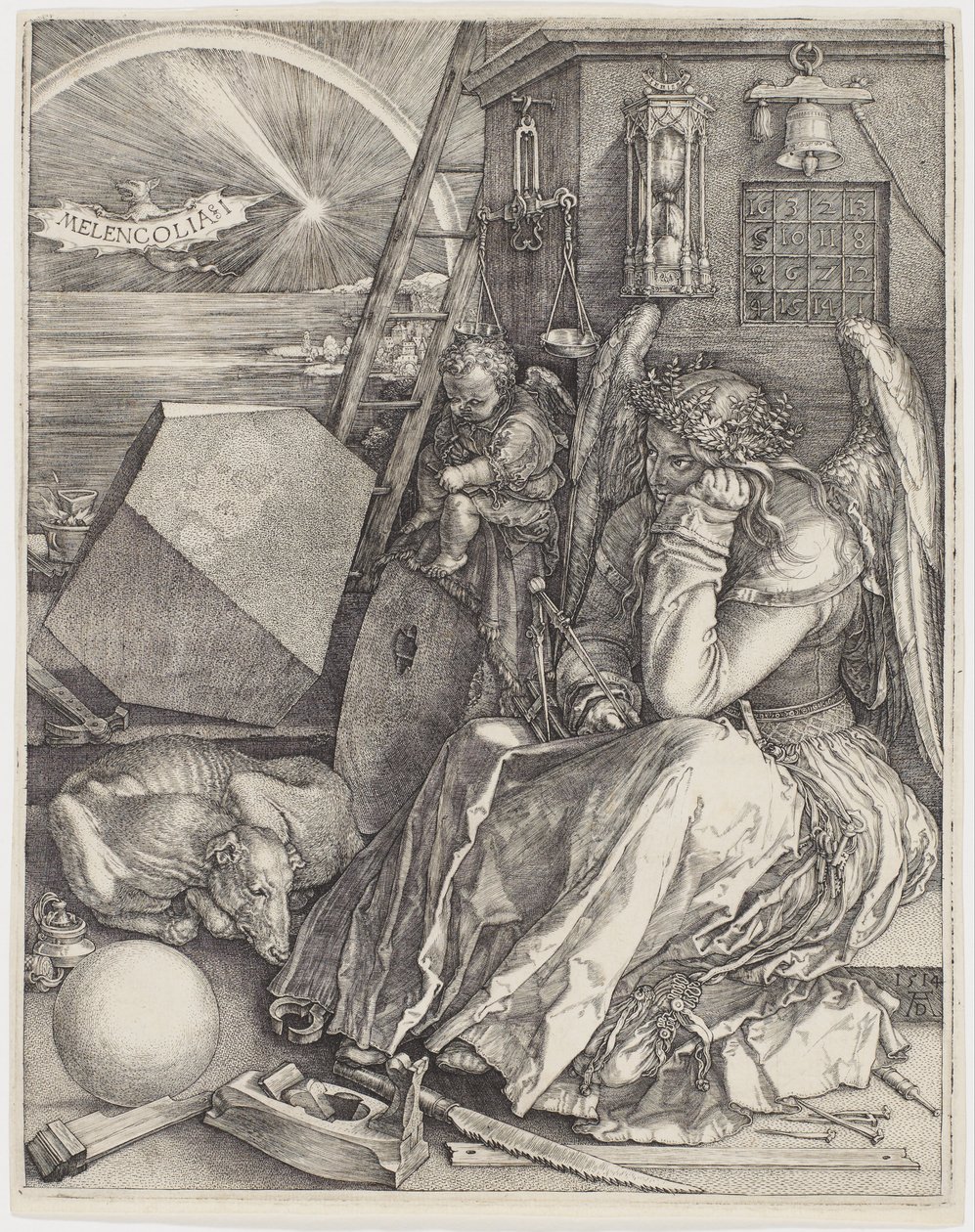 Melancolía I de Albrecht Dürer