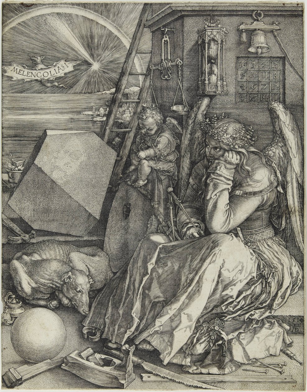 Melancolía I de Albrecht Dürer