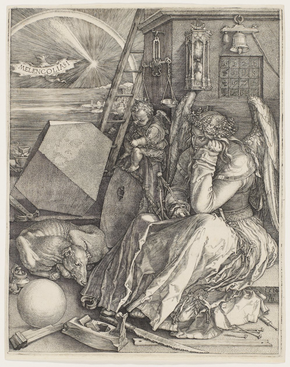 Melancolía I, 1514 de Albrecht Dürer