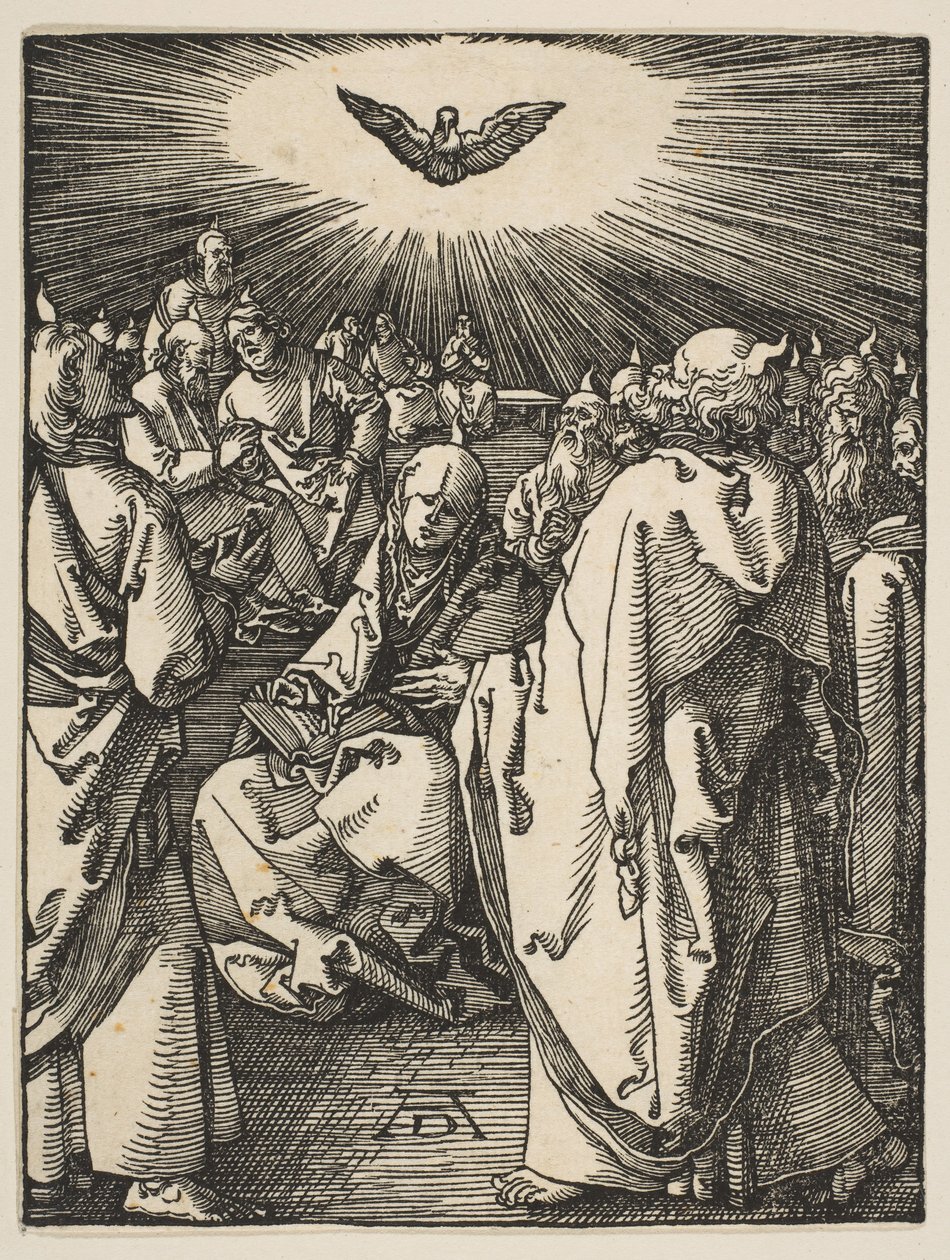 Pentecostés, de La Pequeña Pasión de Albrecht Dürer