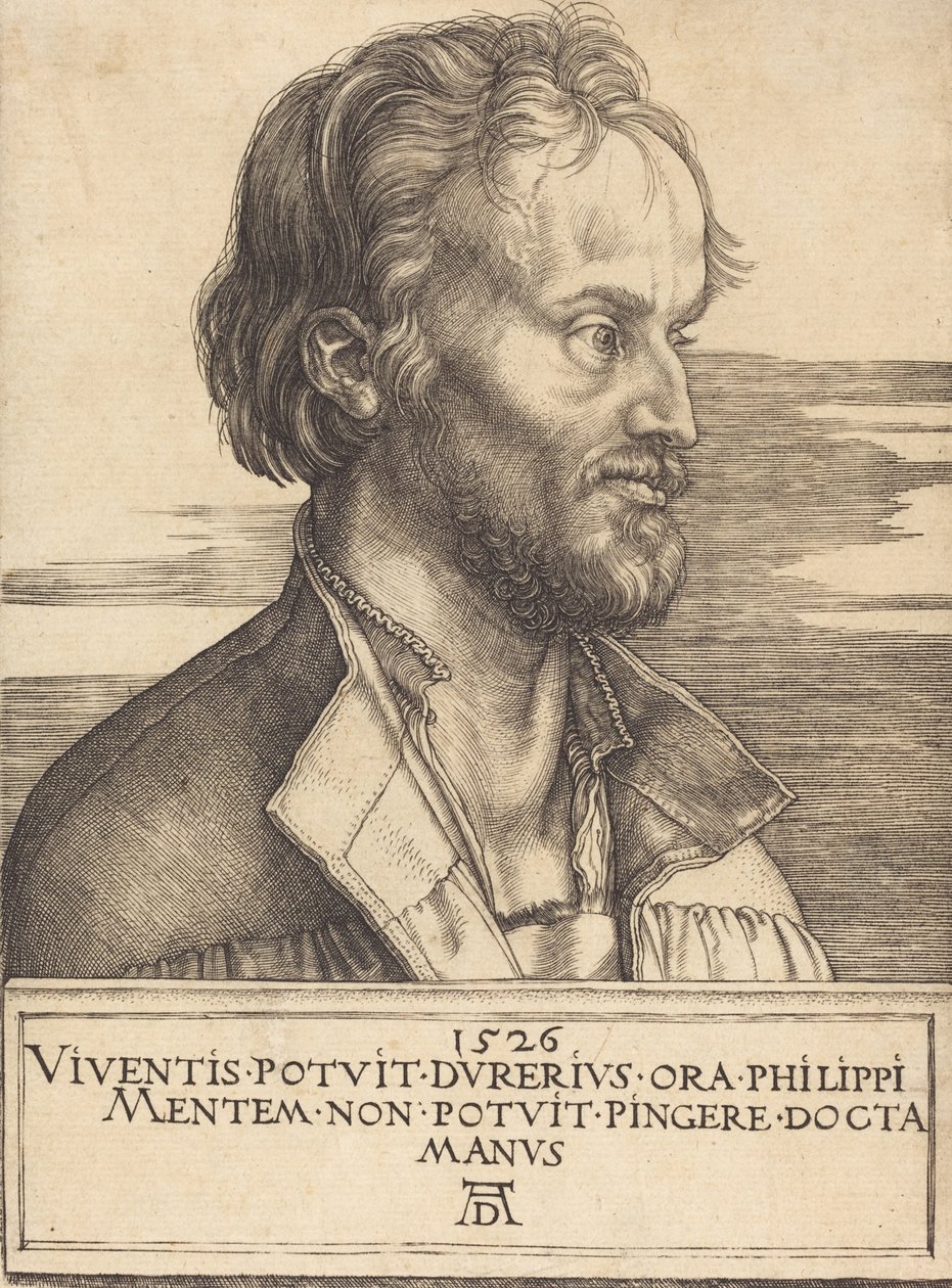 Felipe Melanchthon, 1526 de Albrecht Dürer