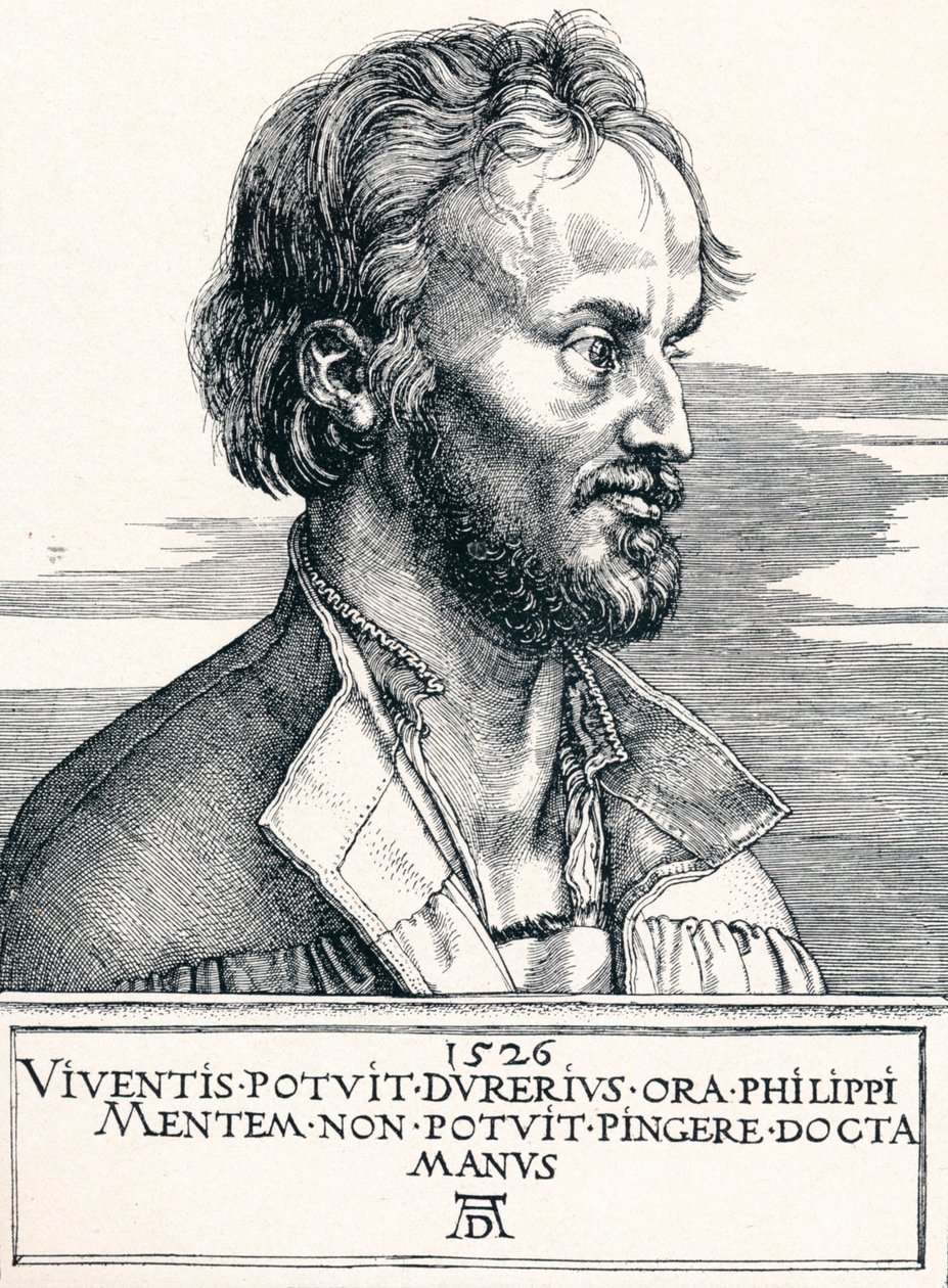 Philipp Melanchthon, 1526 de Albrecht Dürer