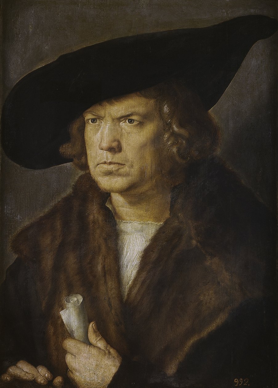 Retrato de un hombre desconocido de Albrecht Dürer