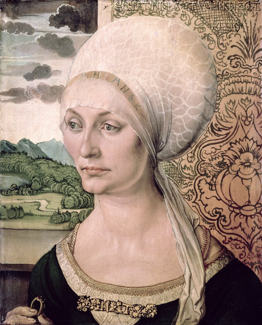 Retrato de Elsbeth Tucher, 1499 de Albrecht Dürer