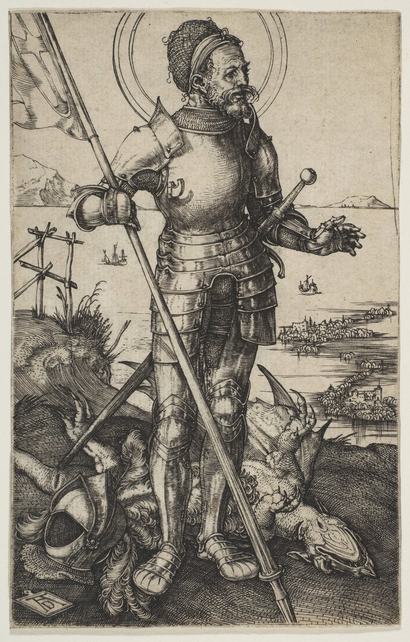 San Jorge de pie de Albrecht Dürer