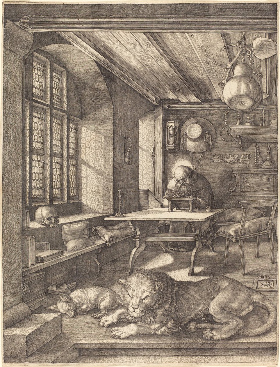 San Jerónimo en su estudio de Albrecht Dürer