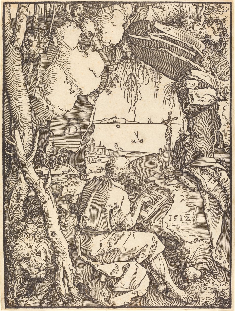 San Jerónimo en una cueva de Albrecht Dürer