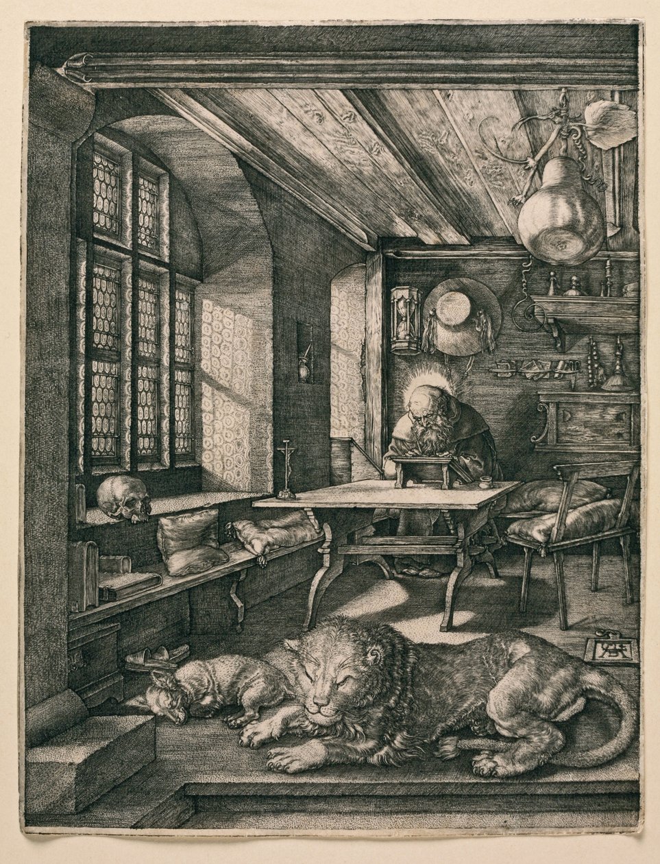 San Jerónimo en su celda de Albrecht Dürer