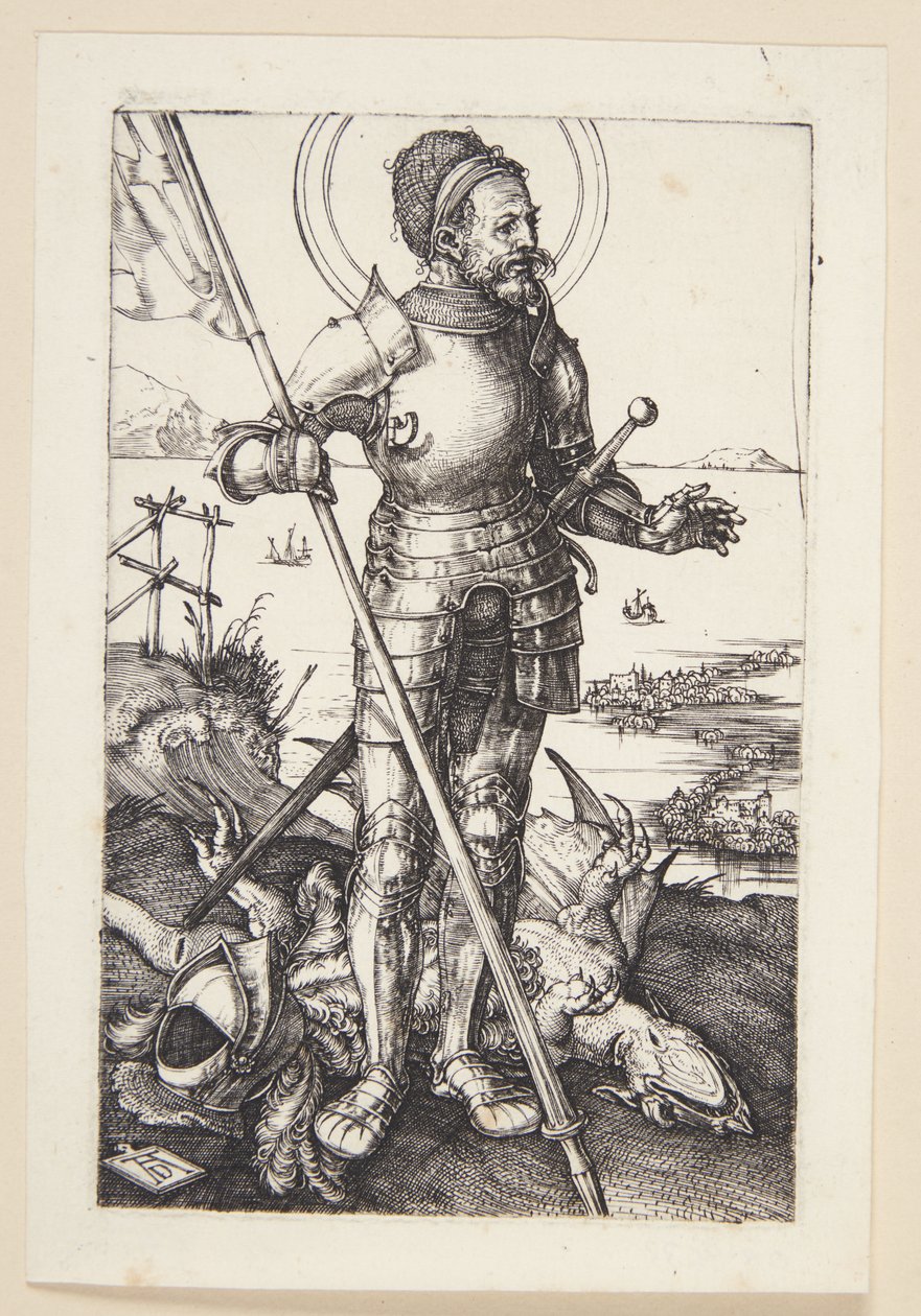 San Jorge a pie de Albrecht Dürer