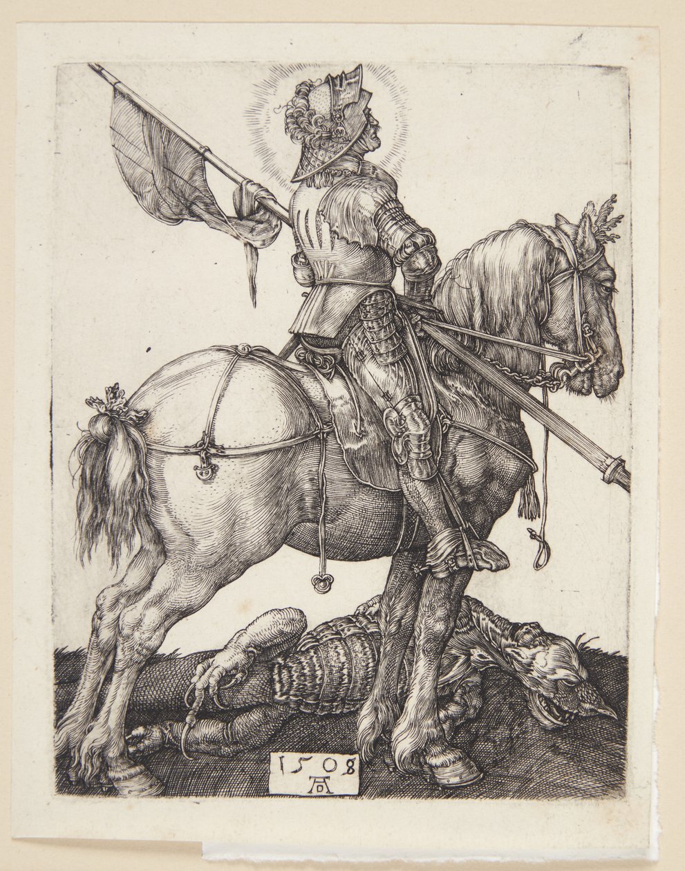 San Jorge a caballo de Albrecht Dürer
