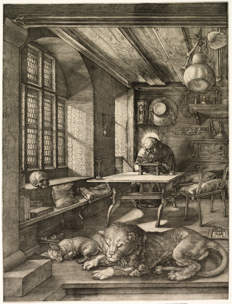 St. Jerome in his Study de Albrecht Dürer