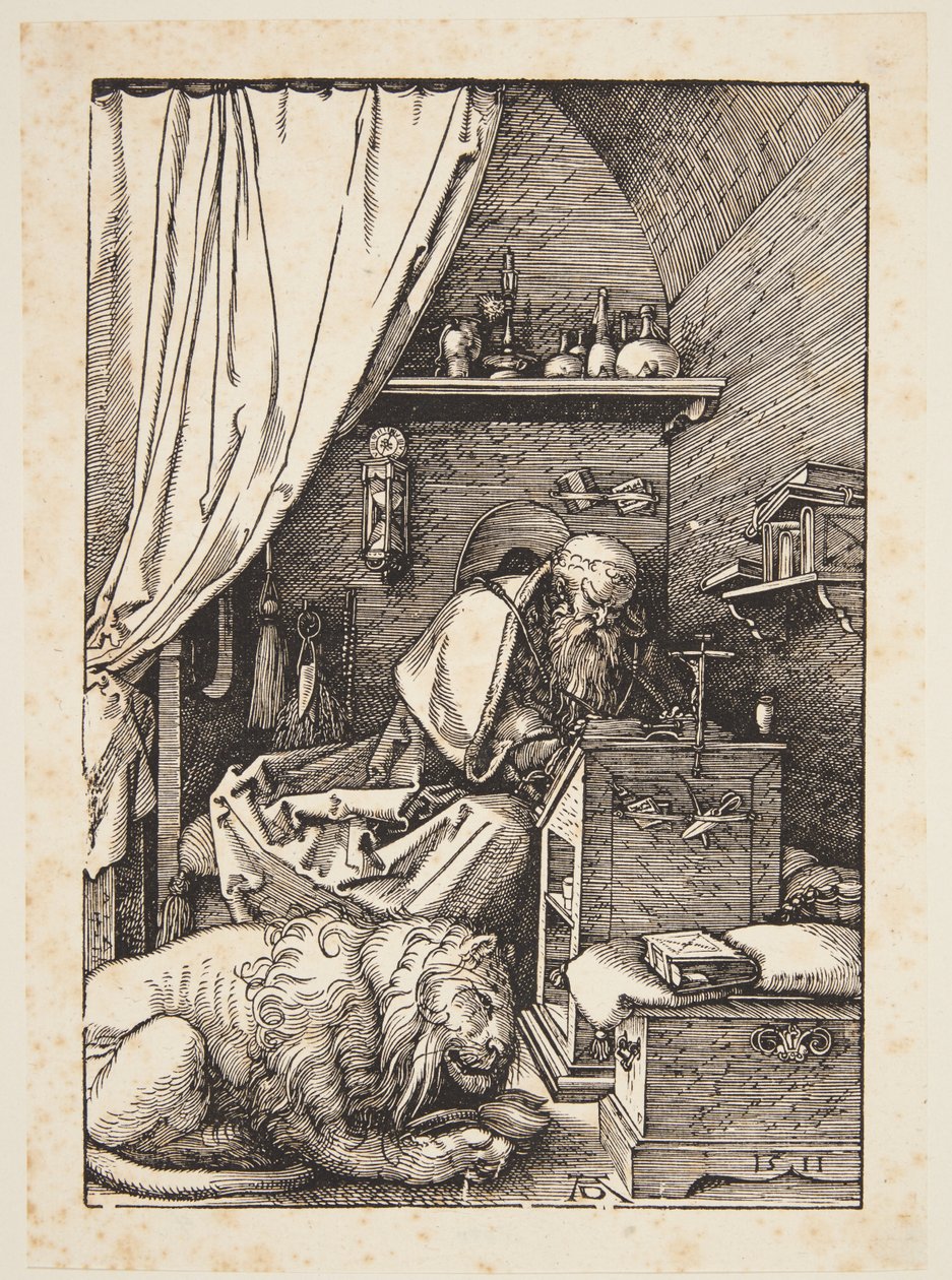 San Jerónimo en su celda de Albrecht Dürer