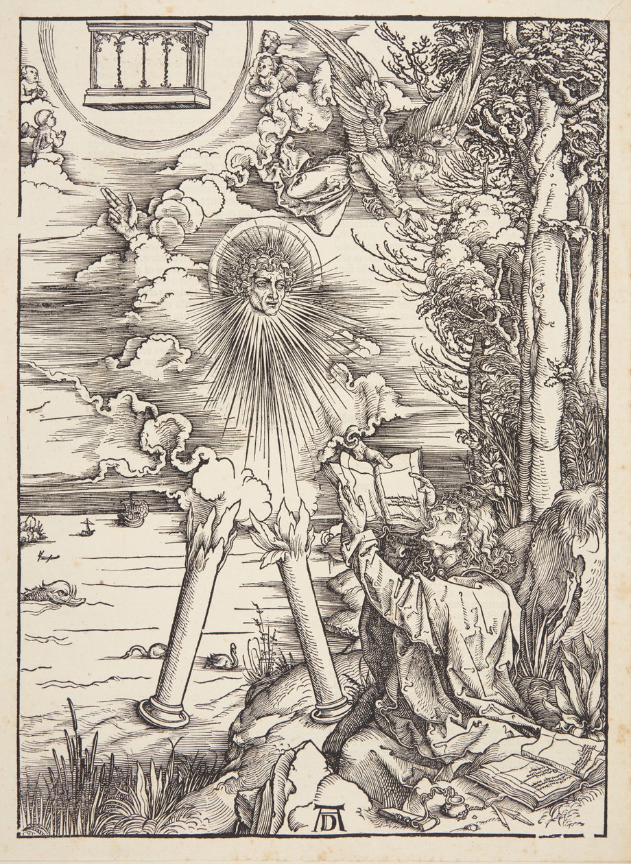 San Juan devorando el libro de Albrecht Dürer