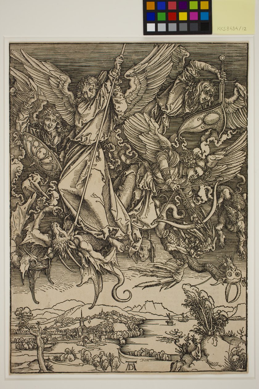 San Miguel luchando contra el dragón de Albrecht Dürer