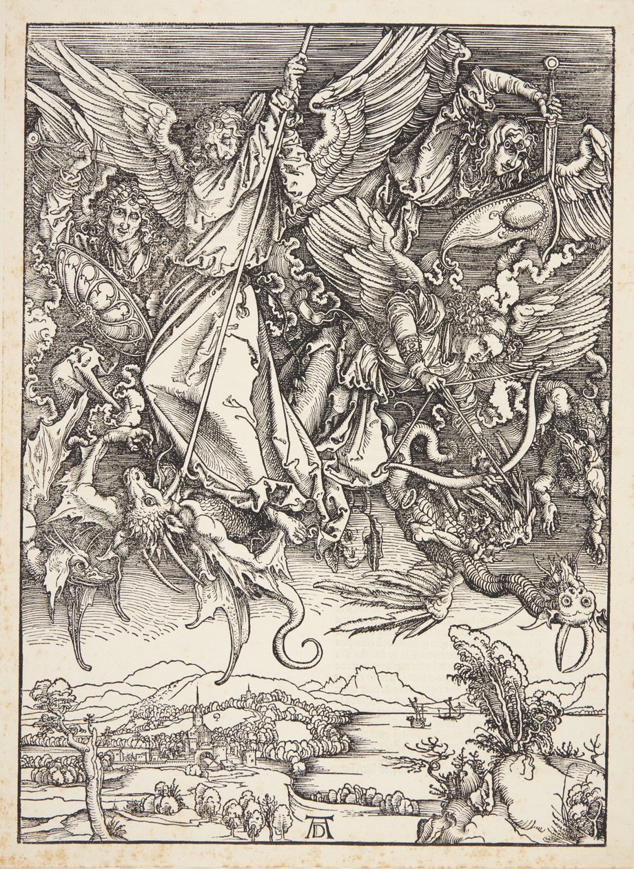 San Miguel Luchando contra el Dragón de Albrecht Dürer