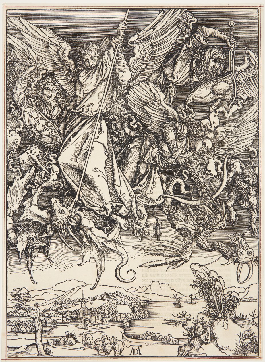 San Miguel luchando contra el dragón de Albrecht Dürer