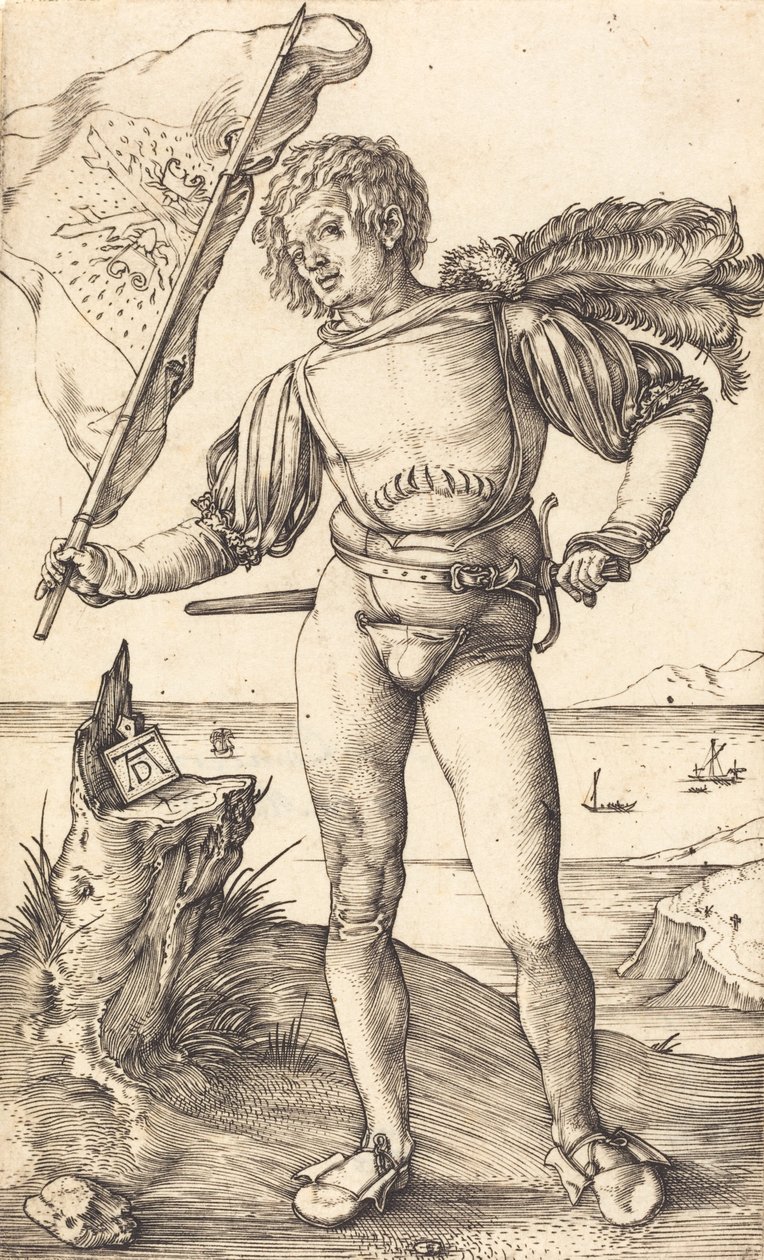 Abanderado, c. 1502-1503 de Albrecht Dürer