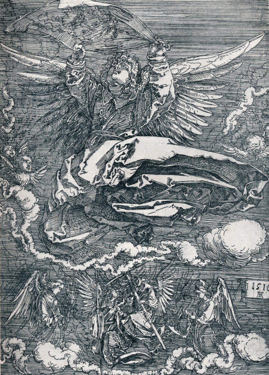 Sudario mostrado por un ángel, 1516 de Albrecht Dürer