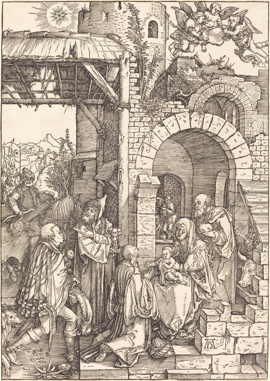 La adoración de los magos de Albrecht Dürer