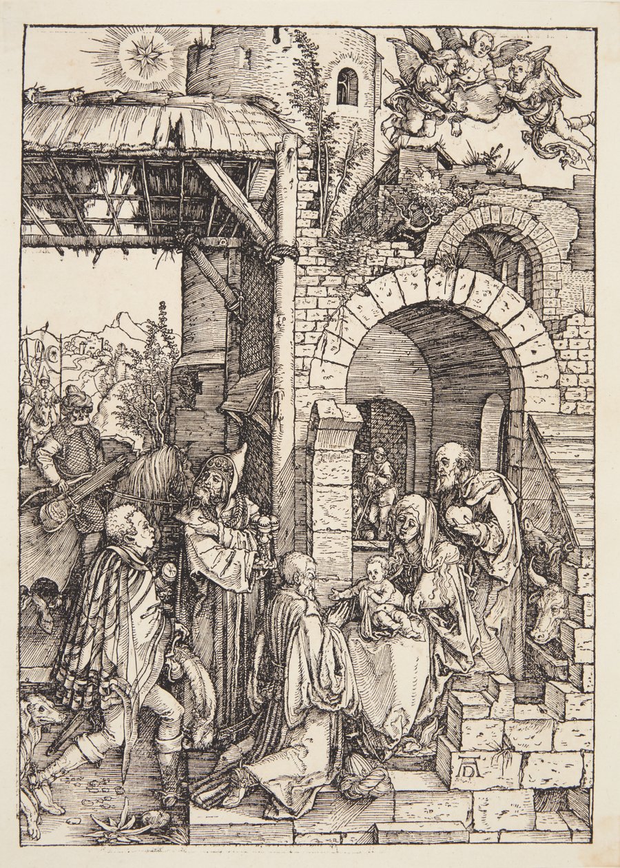 La adoración de los magos de Albrecht Dürer