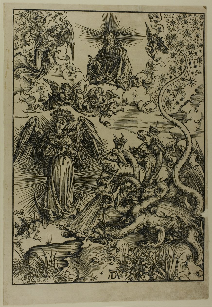La mujer apocalíptica, de El Apocalipsis de Albrecht Dürer