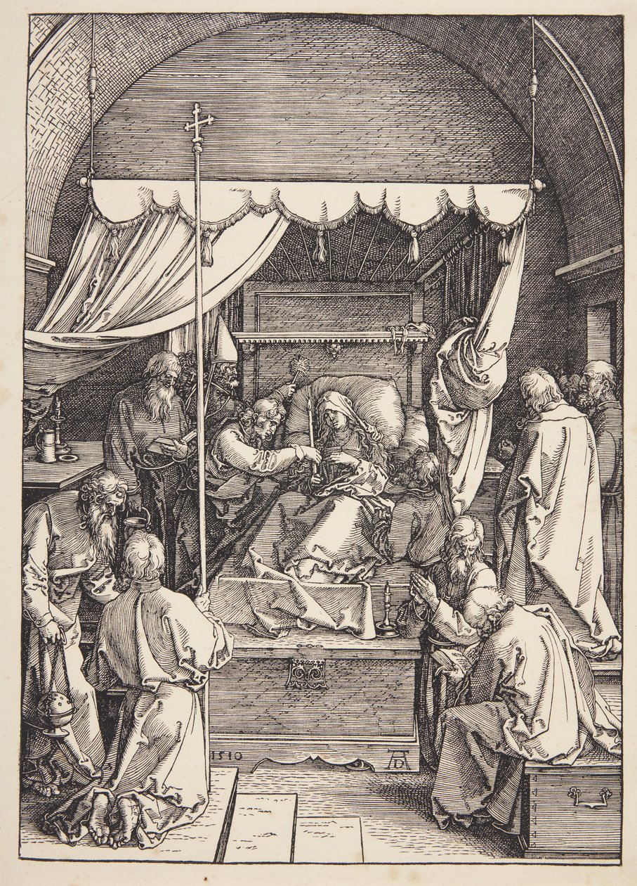 La muerte de la Virgen de Albrecht Dürer