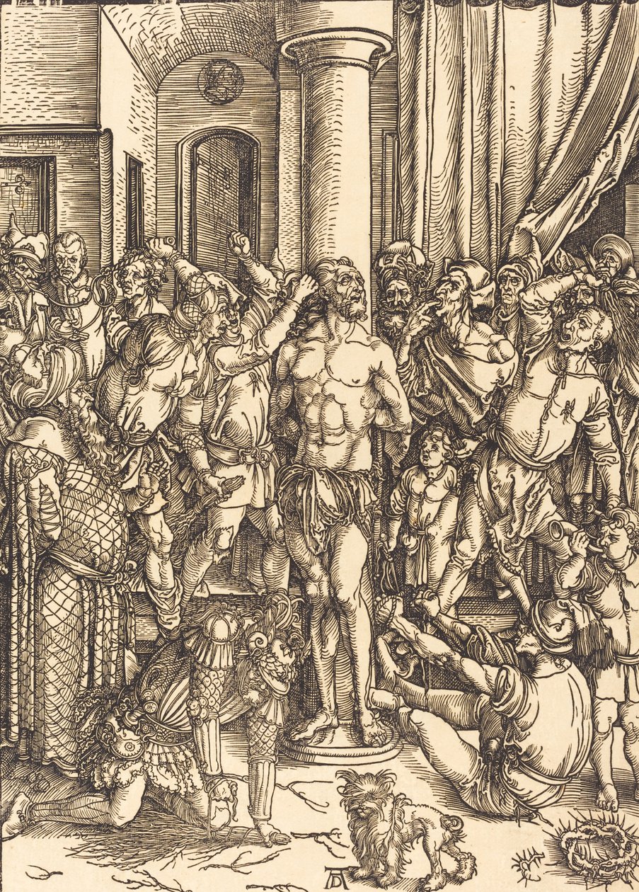 La Flagelación, c. 1497 de Albrecht Dürer