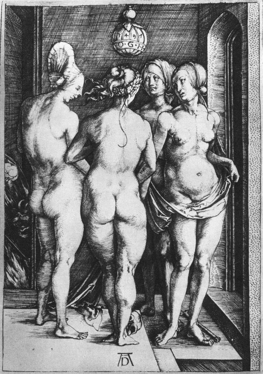 Las Cuatro Brujas, 1497, 1936 de Albrecht Dürer