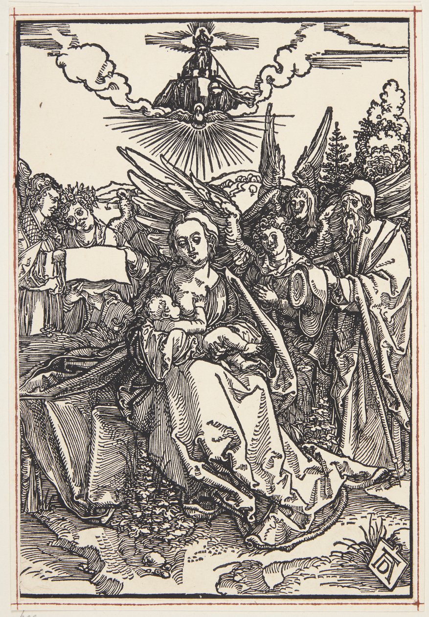 La Sagrada Familia con cinco ángeles de Albrecht Dürer