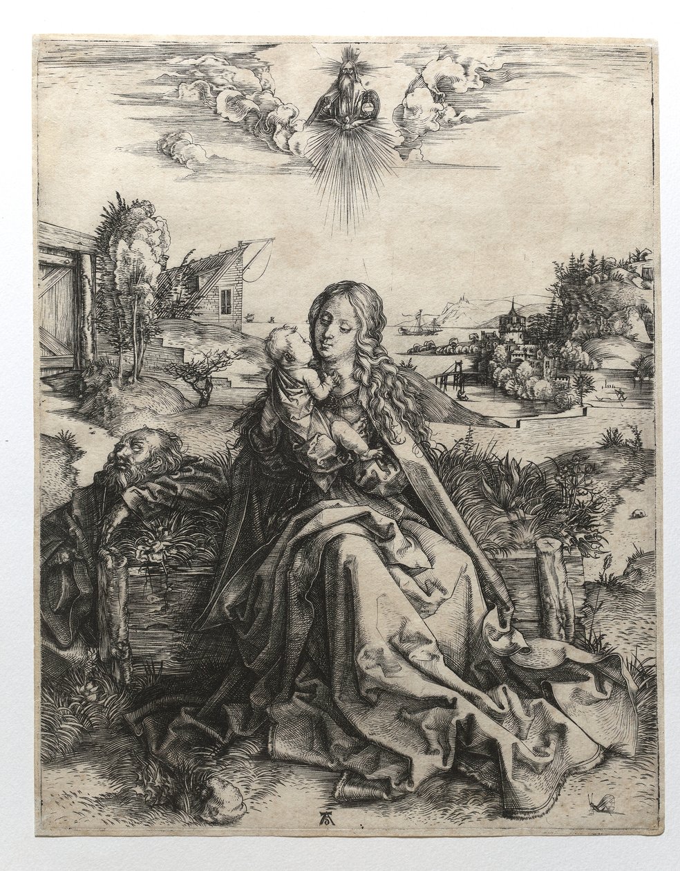 La Sagrada Familia con la libélula, c.1495 de Albrecht Dürer