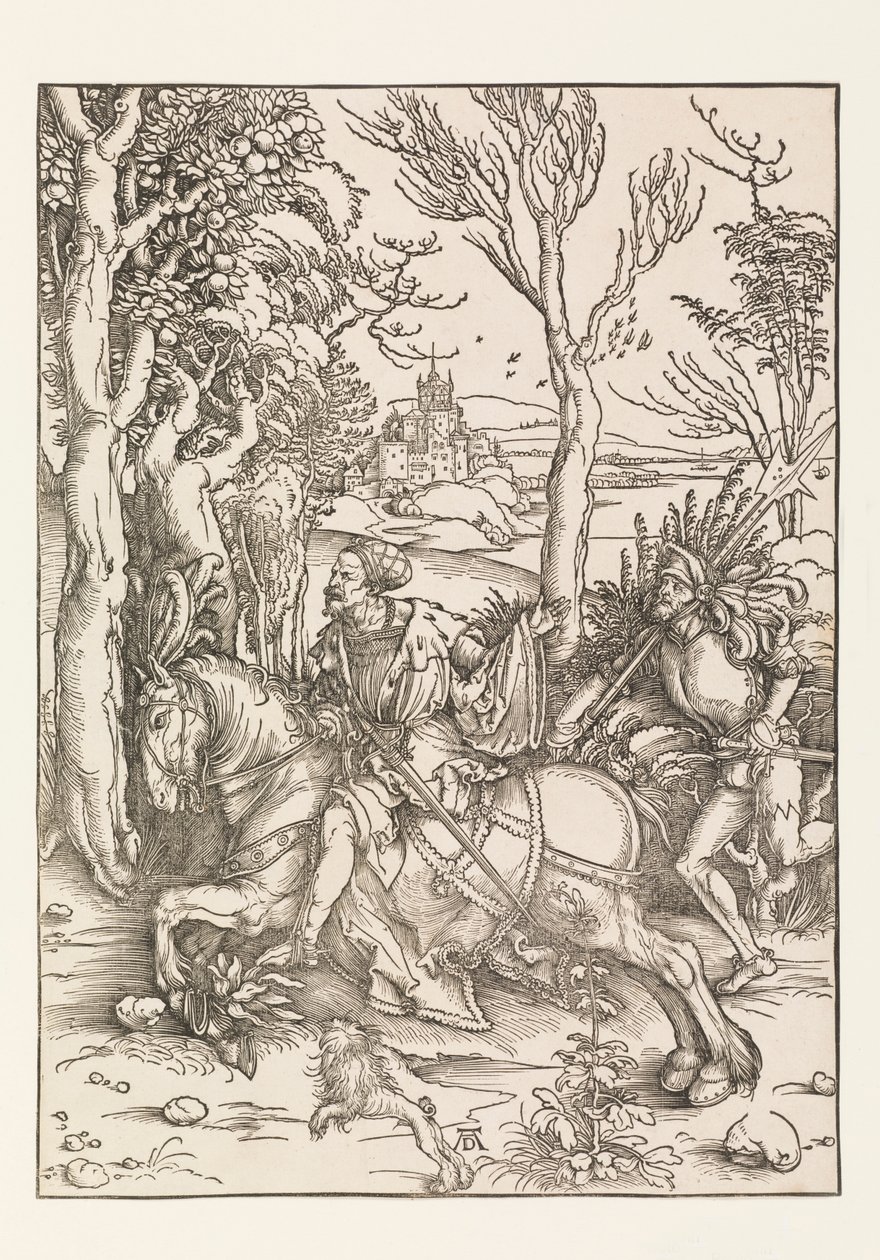 El caballero y el lansquenete de Albrecht Dürer